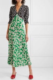 RIXO - Martha printed silk crepe de chine midi dress at Net A Porter